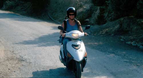 Kreta: Dagmar voll in Fahrt