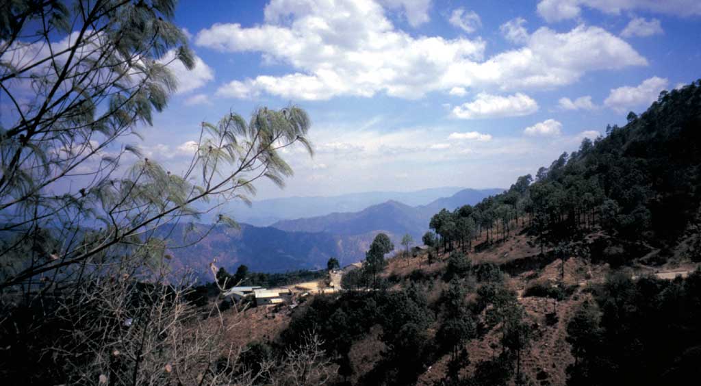 landscape between Huehue and Coban, Guatemala