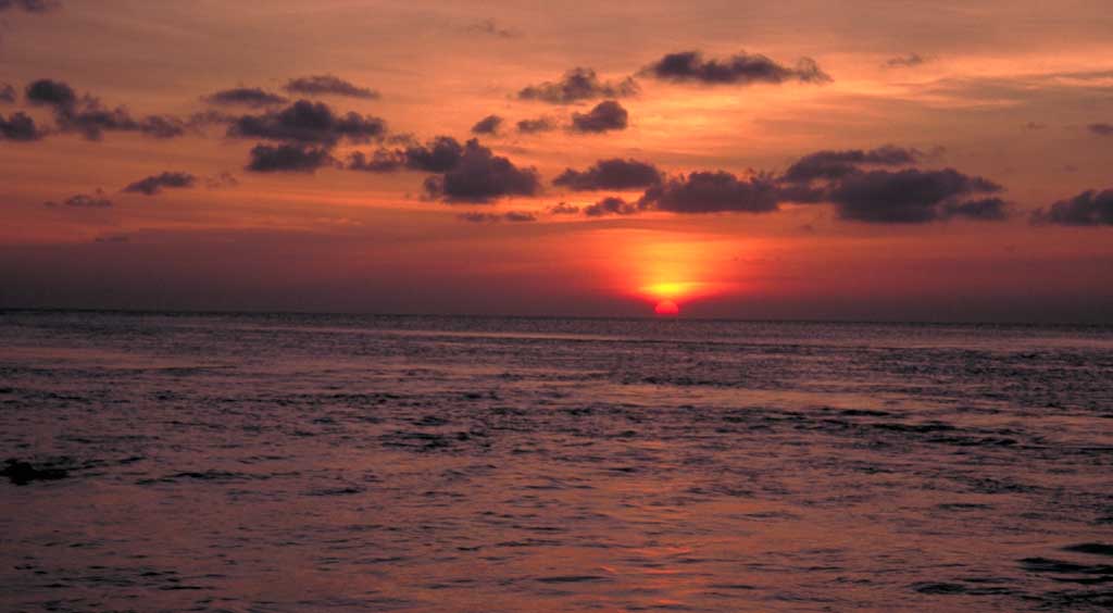 Sonnenuntergang auf Caye Caulker, Belize