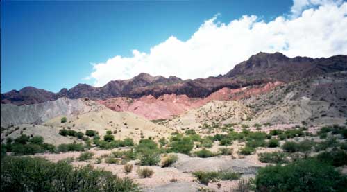 Bolivien, Tuipza: Farbige Berge