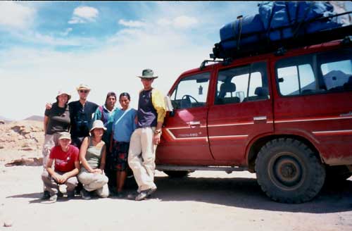 Bolivien: Tour Tupiza - Uyuni. Unsere Gruppe.