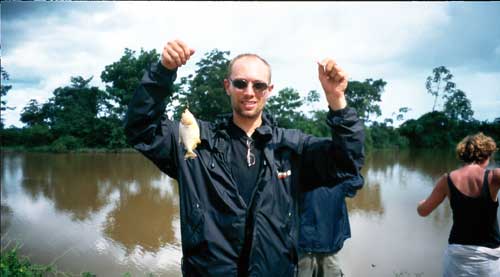 Bolivia, Rurrenabarque, Pampa Tour: Piranha Fishing