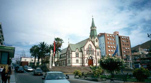 Chile, Arica: Kirche von Eiffel aus Stahl