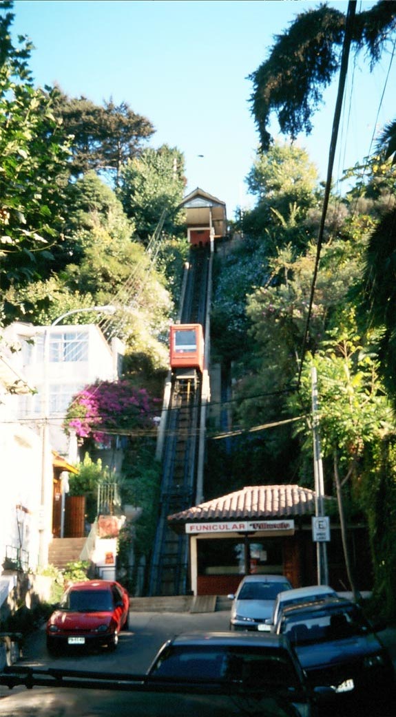 Aufzug in der Stadt Viña del Mar, Chile