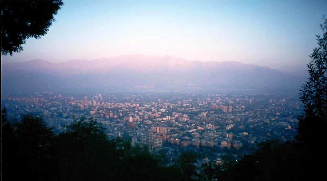 Santiago de Chile im Smog