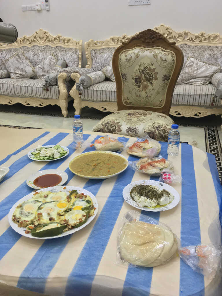 diverse vegetarische Speisen im Oman
