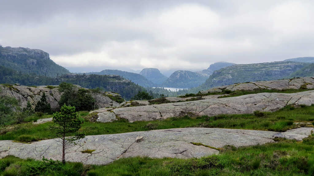 Wanderung zum Preikestolen, Norwegen