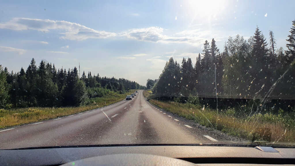 Landschaft entlang E45 Schweden